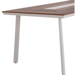 ΤΡΑΠΕΖΙ ΑΛΟΥΜΙΝΙΟΥ TABER ΜΕ POLYWOOD 200X100 ΛΕΥΚΟ HM5131.11
