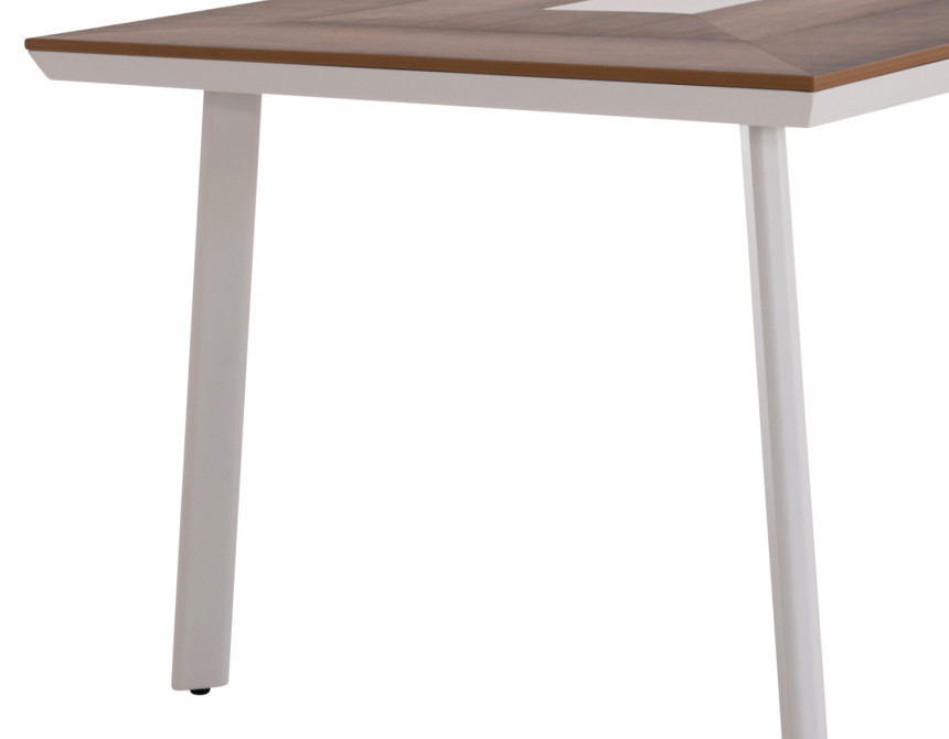 ΤΡΑΠΕΖΙ ΑΛΟΥΜΙΝΙΟΥ TABER ΜΕ POLYWOOD 200X100 ΛΕΥΚΟ HM5131.11