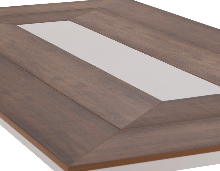 ΤΡΑΠΕΖΙ ΑΛΟΥΜΙΝΙΟΥ TABER ΜΕ POLYWOOD 200X100 ΛΕΥΚΟ HM5131.11