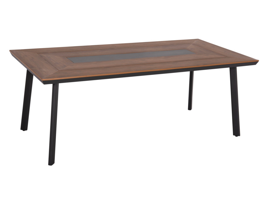 ΤΡΑΠΕΖΙ ΑΛΟΥΜΙΝΙΟΥ TABER ΜΕ POLYWOOD 200X94 ΓΚΡΙ HM5131.12
