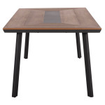 ΤΡΑΠΕΖΙ ΑΛΟΥΜΙΝΙΟΥ TABER ΜΕ POLYWOOD 200X94 ΓΚΡΙ HM5131.12