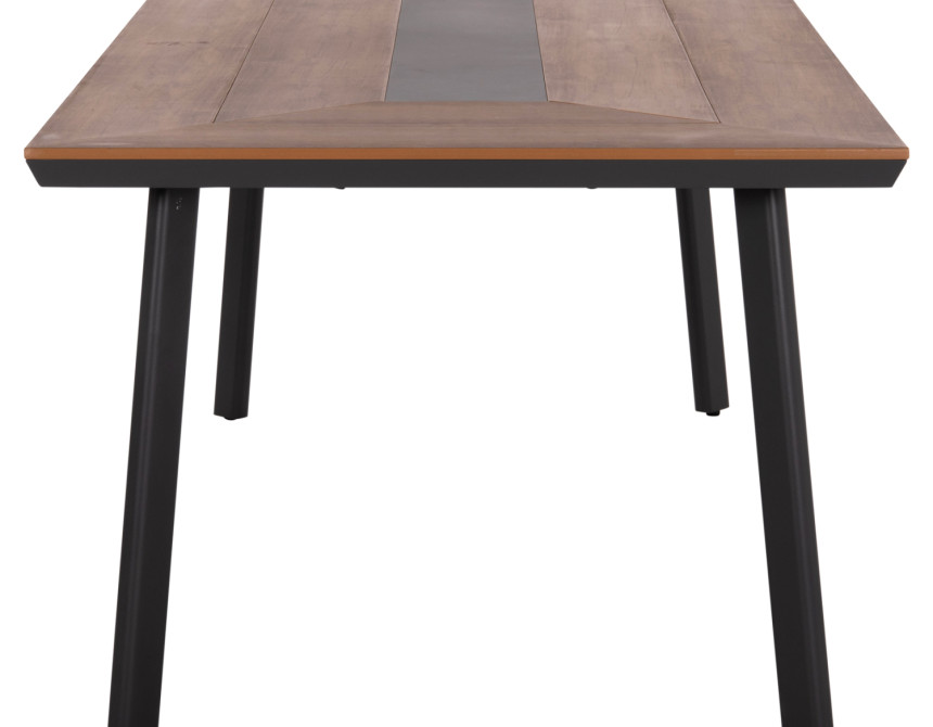 ΤΡΑΠΕΖΙ ΑΛΟΥΜΙΝΙΟΥ TABER ΜΕ POLYWOOD 200X94 ΓΚΡΙ HM5131.12