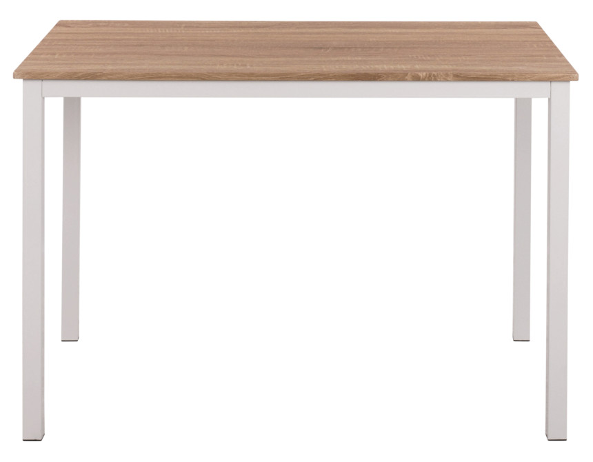 ΤΡΑΠΕΖΙ ΤΡΑΠΕΖΑΡΙΑΣ PANYA HM8332.02, 110X70Χ76, SONOMA, ΛΕΥΚΑ ΠΟΔΙΑ
