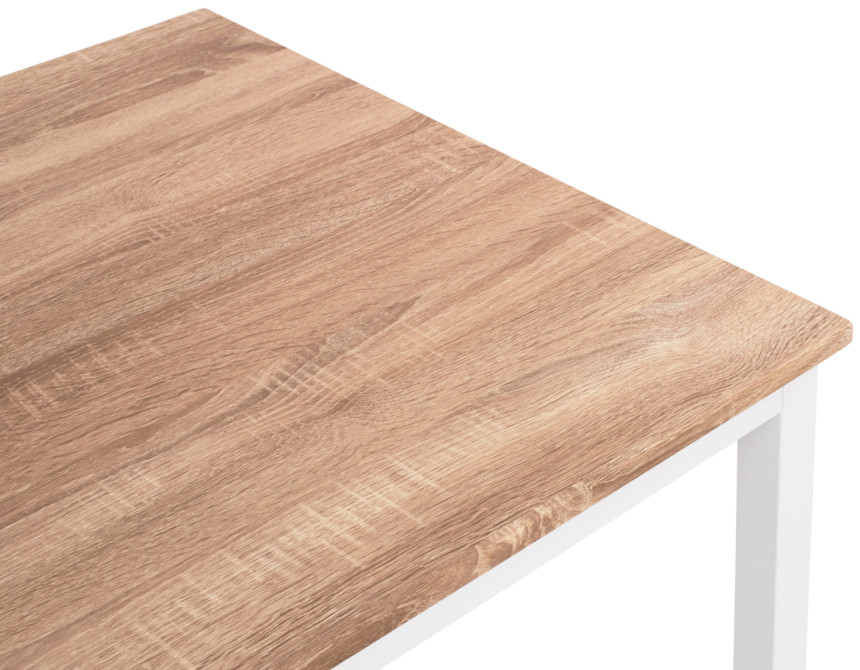 ΤΡΑΠΕΖΙ ΤΡΑΠΕΖΑΡΙΑΣ PANYA HM8332.02, 110X70Χ76, SONOMA, ΛΕΥΚΑ ΠΟΔΙΑ
