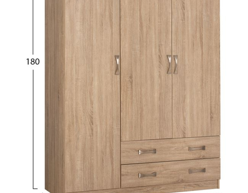 ΝΤΟΥΛΑΠΑ 3ΦΥΛΛΗ CARLY HM384.02 ΜΕ ΔΥΟ ΣΥΡΤΑΡΙΑ SONAMA 150X55Χ180Υεκ.