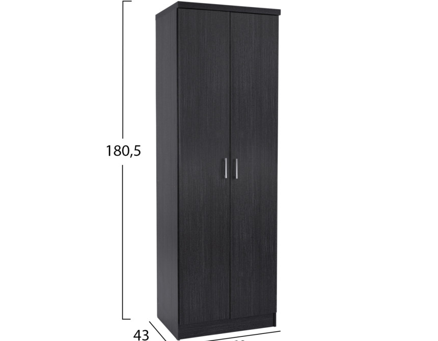 ΠΑΠΟΥΤΣΟΘΗΚΗ ΞΥΛΙΝΗ DAYANNA ΜΕ 6 ΡΑΦΙΑ 60X43X180.5εκ. ZEBRANO HM2379.01