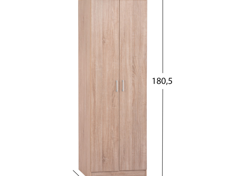 ΠΑΠΟΥΤΣΟΘΗΚΗ ΞΥΛΙΝΗ DAYANNA ΜΕ 6 ΡΑΦΙΑ 60X43X180.5εκ. SONAMA HM2379.02