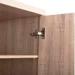 ΠΑΠΟΥΤΣΟΘΗΚΗ ΞΥΛΙΝΗ DAYANNA ΜΕ 6 ΡΑΦΙΑ 60X43X180.5εκ. SONAMA HM2379.02