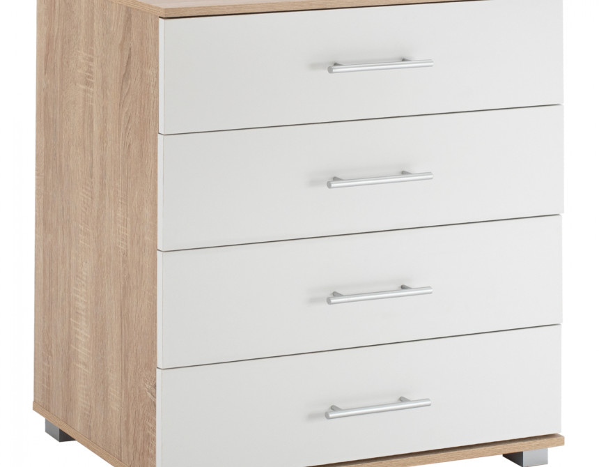 ΣΥΡΤΑΡΙΕΡΑ ΜΕΛΑΜΙΝΗΣ BRIANA HM2204.06 ME 4 ΣΥΡΤΑΡΙΑ SONAMA-ΛΕΥΚΟ 75x40x83Y εκ.