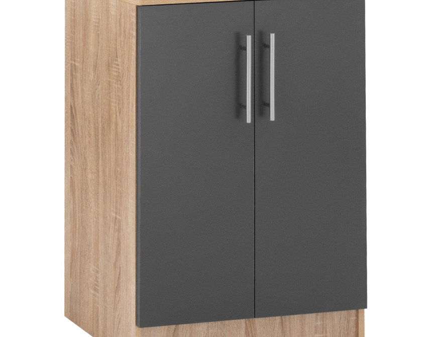ΠΑΠΟΥΤΣΟΘΗΚΗ ΝΤΟΥΛΑΠΙ ΞΥΛΙΝΗ EMERIE HM2206.04 SONAMA-ΓΚΡΙ 60X40,5X80 εκ.