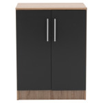 ΠΑΠΟΥΤΣΟΘΗΚΗ ΝΤΟΥΛΑΠΙ ΞΥΛΙΝΗ EMERIE HM2206.04 SONAMA-ΓΚΡΙ 60X40,5X80 εκ.
