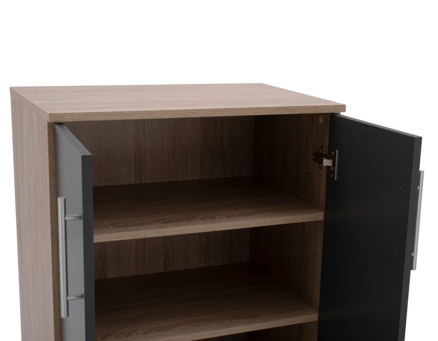 ΠΑΠΟΥΤΣΟΘΗΚΗ ΝΤΟΥΛΑΠΙ ΞΥΛΙΝΗ EMERIE HM2206.04 SONAMA-ΓΚΡΙ 60X40,5X80 εκ.
