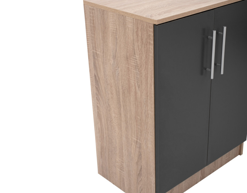 ΠΑΠΟΥΤΣΟΘΗΚΗ ΝΤΟΥΛΑΠΙ ΞΥΛΙΝΗ EMERIE HM2206.04 SONAMA-ΓΚΡΙ 60X40,5X80 εκ.