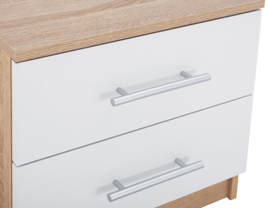 ΚΟΜΟΔΙΝΟ ΜΕΛΑΜΙΝΗΣ HM2220.06 SONAMA - ΛΕΥΚΟ 48x40,5x41,5 εκ.
