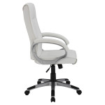 ΚΑΡΕΚΛΑ ΓΡΑΦΕΙΟΥ CHANDER HM1092.02 ΛΕΥΚΗ 63x66x116 εκ.