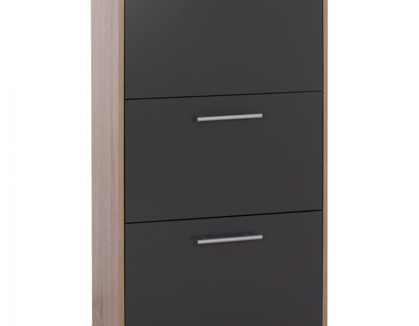 ΠΑΠΟΥΤΣΟΘΗΚΗ ΞΥΛΙΝΗ DAVINA HM2221.04 SONAMA-ΓΚΡΙ 3ΘΕΣΕΩΝ 62Χ24Χ110Υεκ