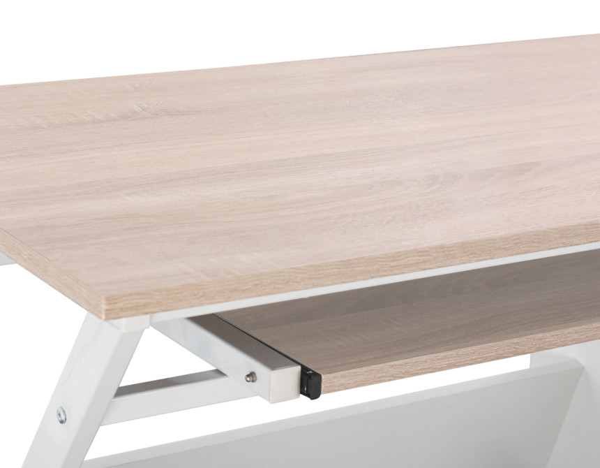 ΓΡΑΦΕΙΟ SONOMA ΜΕ ΛΕΥΚΟ ΣΚΕΛΕΤΟ HM2130.01 120X60X76εκ.