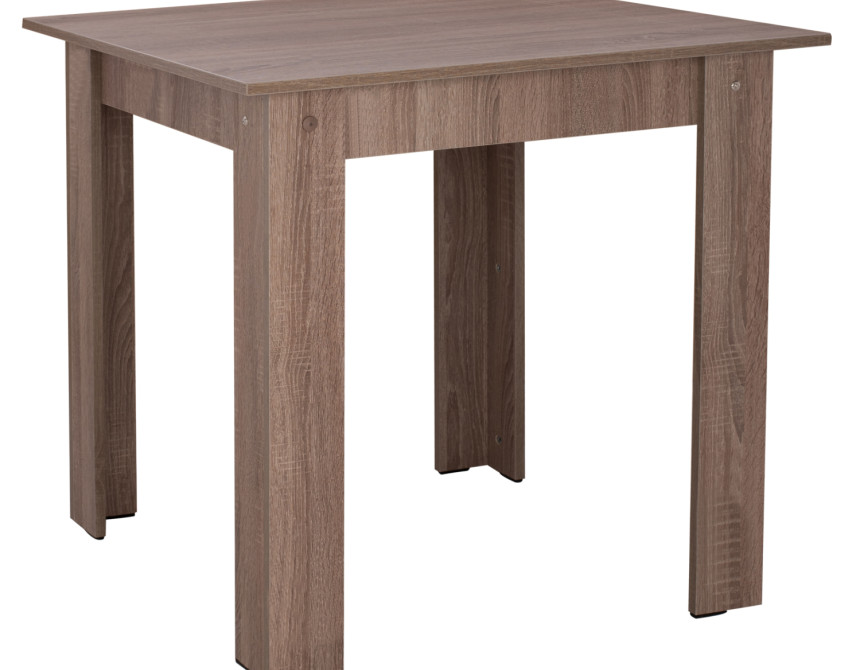 ΤΡΑΠΕΖΙ ΚΟΥΖΙΝΑΣ KELVIN HM2427.05, SONOMA OAK TRUFFLE, 80x80x77εκ.