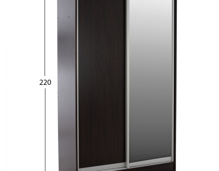 ΝΤΟΥΛΑΠΑ ΣΥΡΟΜΕΝΗ ADLER ΣΥΡΟΜΕΝΗ ΜΕΛΑΜΙΝΗΣ 120x60x220Υεκ. ΔΙΦΥΛΛΗ WENGE ΜΕ ΚΑΘΡΕΠΤΗ HM2460.02