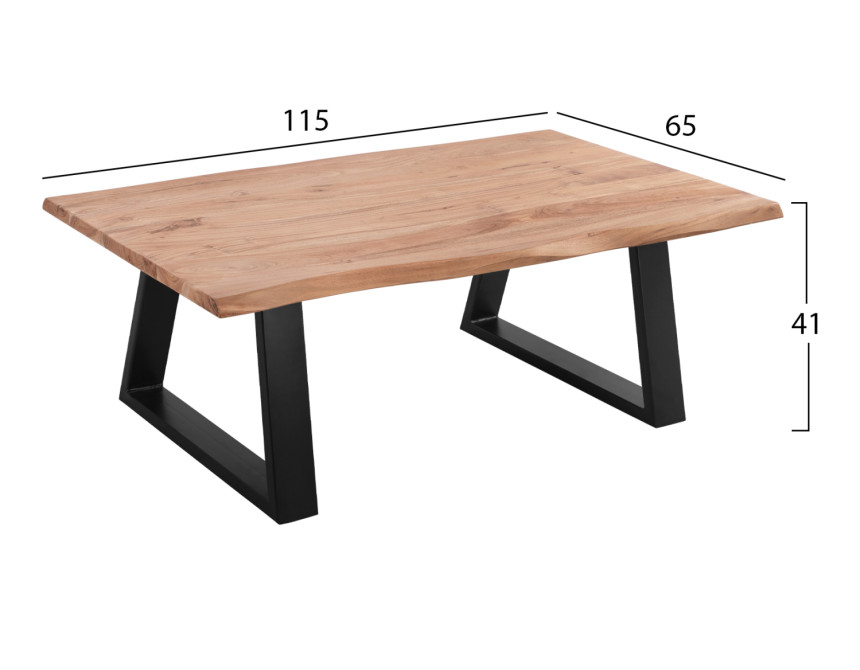 ΤΡΑΠΕΖΙ ΣΑΛΟΝΙΟΥ SOFIA SLIM HM8502.11 ΜΑΣΙΦ ΞΥΛΟ ΑΚΑΚΙΑΣ 115Χ65Χ41Υεκ.