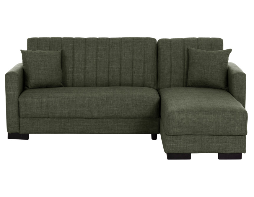 ΚΑΝΑΠΕΣ ΚΡΕΒΑΤΙ GHUFRAN ΓΩΝΙΑ ΑΝΑΣΤΡΕΨΙΜΗ DARK OLIVE HM3244.05 200x133x77Yεκ.