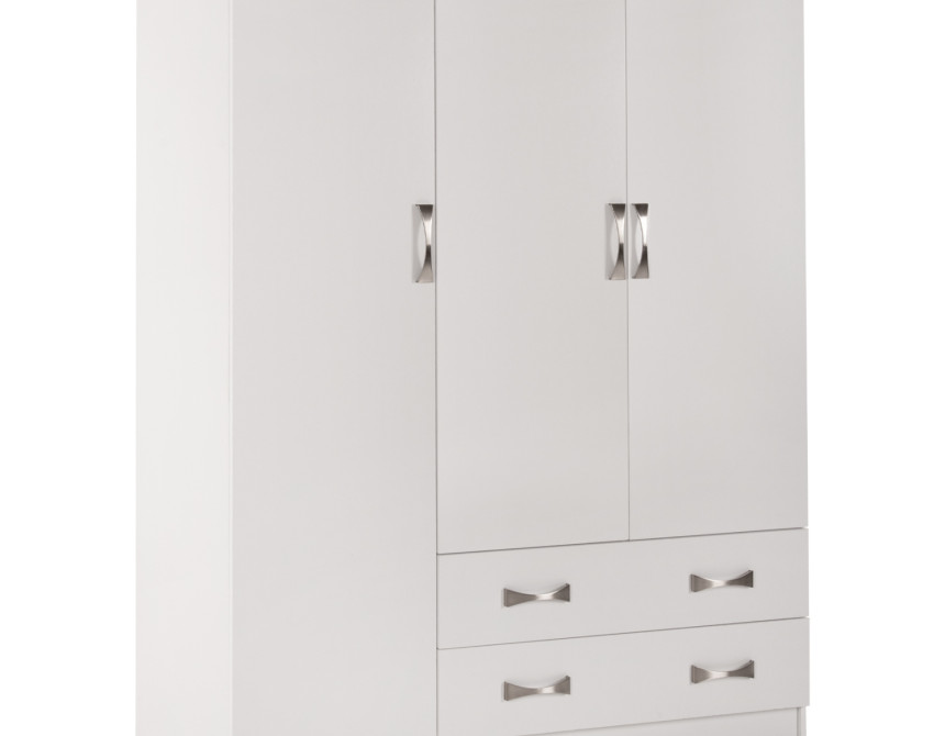 ΝΤΟΥΛΑΠΑ 3ΦΥΛΛΗ CARLY HM384.05 ΜΕ ΔΥΟ ΣΥΡΤΑΡΙΑ ΛΕΥΚΗ 150X55Χ180Υεκ.