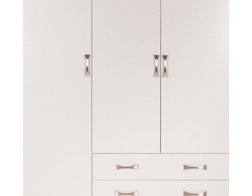 ΝΤΟΥΛΑΠΑ 3ΦΥΛΛΗ CARLY HM384.05 ΜΕ ΔΥΟ ΣΥΡΤΑΡΙΑ ΛΕΥΚΗ 150X55Χ180Υεκ.