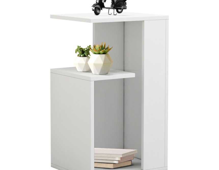 ΒΟΗΘΗΤΙΚΟ ΤΡΑΠΕΖΙ DAWN ΜΕΛΑΜΙΝΗΣ ΛΕΥΚΟ 35X29,5X60Yεκ.HM8880.11