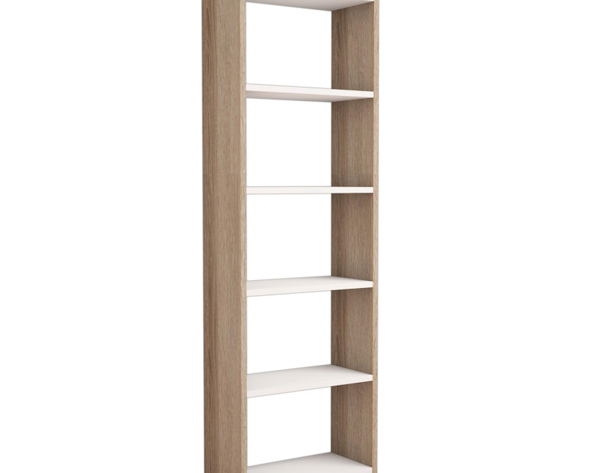 ΒΙΒΛΙΟΘΗΚΗ ΜΕΛΑΜΙΝΗΣ SONΟMA-ΛΕΥΚΟ HM9226.12 48,5x22x160Υ εκ.