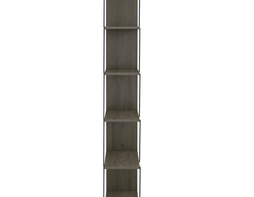 ΒΙΒΛΙΟΘΗΚΗ ΜΙΝΙ TARS HM2241.13 OLIVE GREY ME ΜΑΥΡΕΣ ΒΕΡΓΕΣ 65x22-24x146Υεκ.