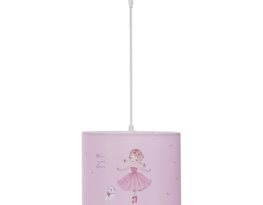 ΠΑΙΔΙΚΟ ΦΩΤΙΣΤΙΚΟ ΟΡΟΦΗΣ ΥΦΑΣΜΑΤΙΝΟ BALLERINA Φ25x21-62 εκ.HM7575.02