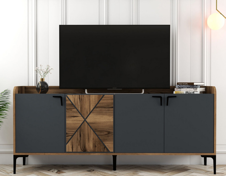 ΜΠΟΥΦΕΣ ΜΕΛΑΜΙΝΗΣ ΚΑΡΥΔΙ ΚΑΙ ΑΝΘΡΑΚΙ 180x35x78Yεκ. HM9433.01