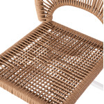 ΣΚΑΜΠΟ ΑΛΟΥΜΙΝΙΟΥ ΜΕ RATTAN ΜΕΣΑΙΟΥ ΥΨΟΥΣ ΛΕΥΚΟ HM5920.01 46x58x95Yεκ.