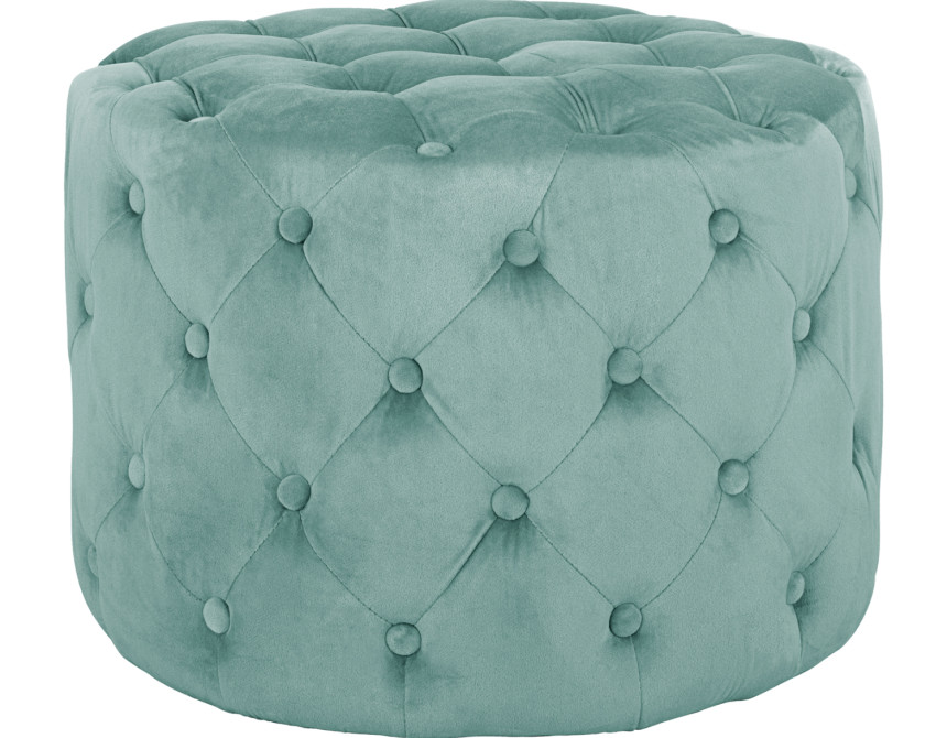 ΣΚΑΜΠΟ KASSIE ΦΥΣΤΙΚΙ ΒΕΛΟΥΔΟ ΤΥΠΟΥ CHESTERFIELD HM8406.07 Φ60X43Υ εκ.