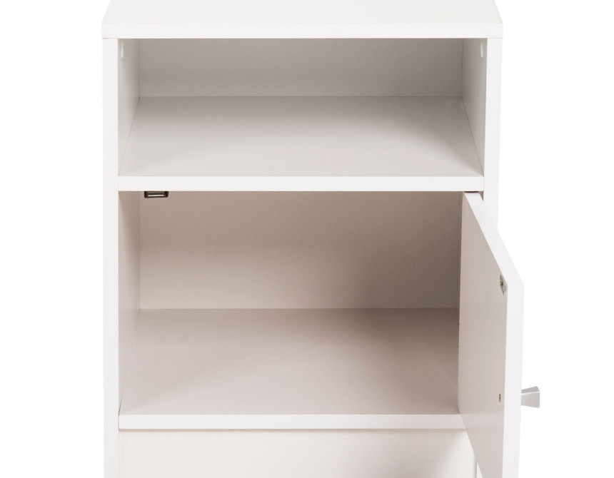 ΚΟΜΟΔΙΝΟ ΜΕΛΑΜΙΝΗΣ MALORY HM2205.05 ΛΕΥΚO 40x40x50Yεκ.