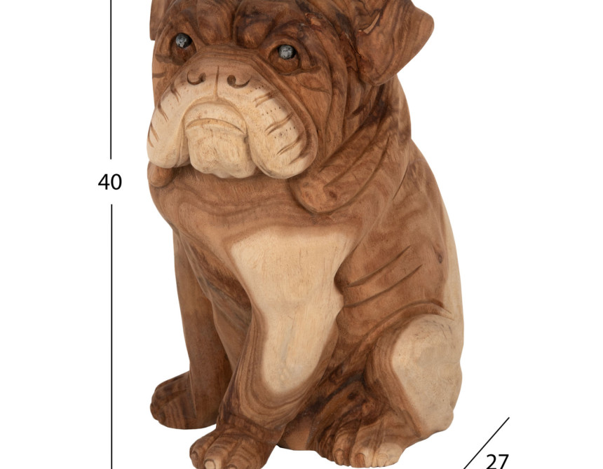 ΔΙΑΚΟΣΜΗΤΙΚΟ ΔΑΠΕΔΟΥ DOZER BULLDOG ΞΥΛO SUAR ΣΕ ΦΥΣΙΚΟ ΧΡΩΜΑ HM7924 26x27x40Y εκ.