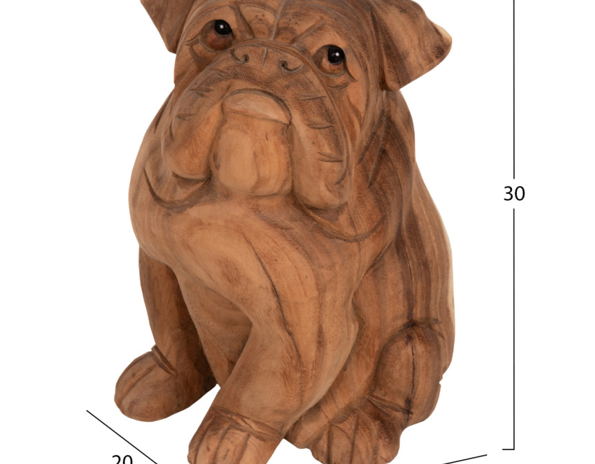 ΔΙΑΚΟΣΜΗΤΙΚΟ ΔΑΠΕΔΟΥ HM7926 DOZER BULLDOG ΞΥΛΟ SUAR ΣΕ ΦΥΣΙΚΟ ΧΡΩΜΑ 20x17x30Υεκ.