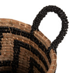 ΣΕΤ ΔΙΑΚΟΣΜΗΤΙΚΑ ΚΑΛΑΘΙΑ HM7846.02 ΑΠΟ MENDONG GRASS ΣΕ ΜΑΥΡΟ-ΦΥΣΙΚΟ Φ36x32-40Υεκ.