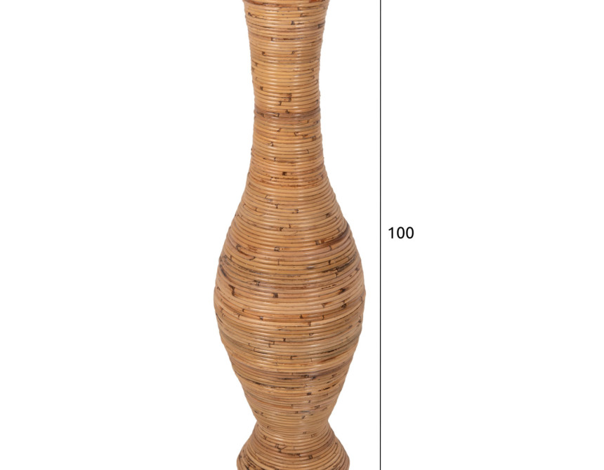ΔΙΑΚΟΣΜΗΤΙΚΟ ΒΑΖΟ ΔΑΠΕΔΟΥ HM7852 RATTAN ΣΕ ΦΥΣΙΚΟ Φ30x100Yεκ.