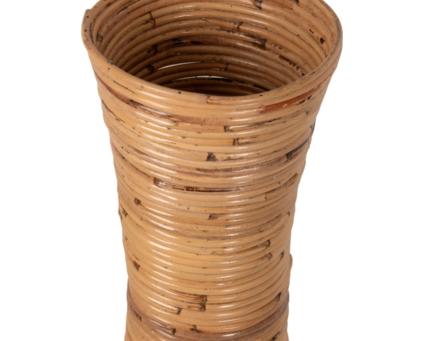 ΔΙΑΚΟΣΜΗΤΙΚΟ ΒΑΖΟ ΔΑΠΕΔΟΥ HM7852 RATTAN ΣΕ ΦΥΣΙΚΟ Φ30x100Yεκ.