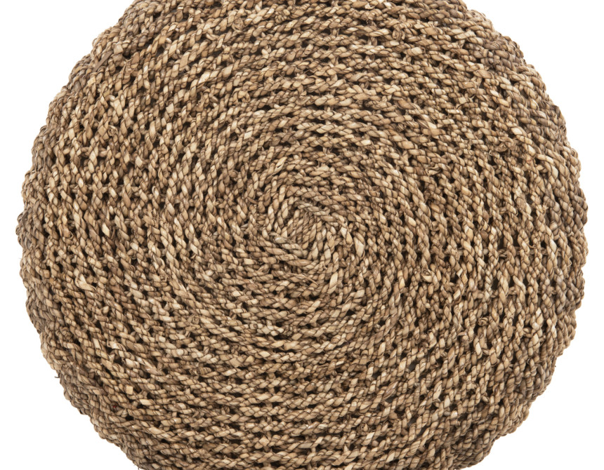 ΣΚΑΜΠΟ BEAM HM7827 ΞΥΛΟ ΤΕΑΚ ΚΑΙ SEAGRASS ΣΕ ΦΥΣΙΚΟ & ΜΑΥΡΟ Φ43x45Yεκ.