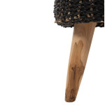 ΣΚΑΜΠΟ BEAM HM7827 ΞΥΛΟ ΤΕΑΚ ΚΑΙ SEAGRASS ΣΕ ΦΥΣΙΚΟ & ΜΑΥΡΟ Φ43x45Yεκ.