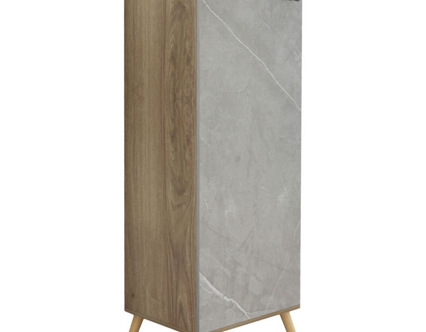 ΠΑΠΟΥΤΣΟΘΗΚΗ-ΝΤΟΥΛΑΠΙ ALVARO HM8954.11 ΜΕΛΑΜΙΝΗ SONAMA-STONE TEXTURE 50Χ38Χ135Yεκ.