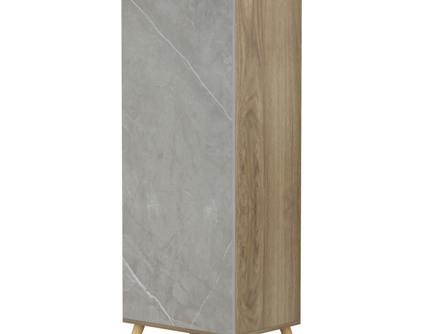ΠΑΠΟΥΤΣΟΘΗΚΗ-ΝΤΟΥΛΑΠΙ ALVARO HM8954.11 ΜΕΛΑΜΙΝΗ SONAMA-STONE TEXTURE 50Χ38Χ135Yεκ.