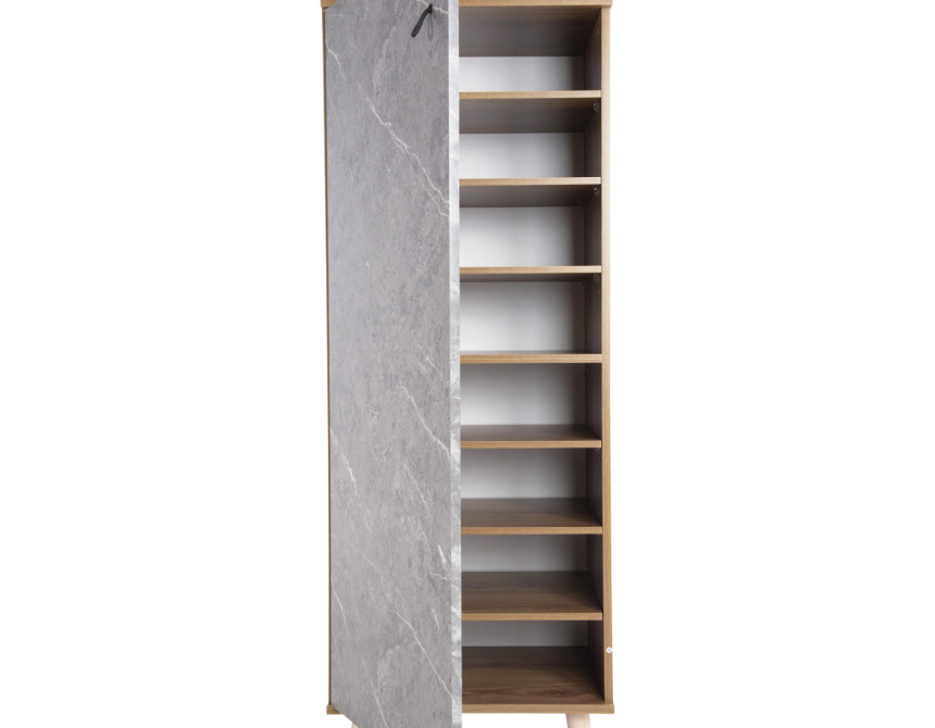 ΠΑΠΟΥΤΣΟΘΗΚΗ-ΝΤΟΥΛΑΠΙ ALVARO HM8954.12 ΜΕΛΑΜΙΝΗ SONAMA-STONE TEXTURE 50Χ38Χ135Yεκ.