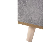 ΠΑΠΟΥΤΣΟΘΗΚΗ-ΝΤΟΥΛΑΠΙ ALVARO HM8954.12 ΜΕΛΑΜΙΝΗ SONAMA-STONE TEXTURE 50Χ38Χ135Yεκ.