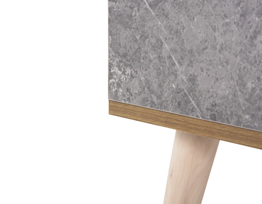 ΠΑΠΟΥΤΣΟΘΗΚΗ-ΝΤΟΥΛΑΠΙ ALVARO HM8954.12 ΜΕΛΑΜΙΝΗ SONAMA-STONE TEXTURE 50Χ38Χ135Yεκ.