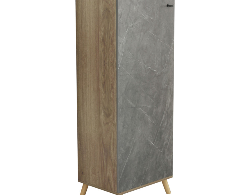 ΠΑΠΟΥΤΣΟΘΗΚΗ-ΝΤΟΥΛΑΠΙ ALVARO HM8954.14 ΜΕΛΑΜΙΝΗ SONAMA-STONE TEXTURE 50Χ38Χ135Yεκ.