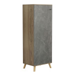 ΠΑΠΟΥΤΣΟΘΗΚΗ-ΝΤΟΥΛΑΠΙ ALVARO HM8954.14 ΜΕΛΑΜΙΝΗ SONAMA-STONE TEXTURE 50Χ38Χ135Yεκ.
