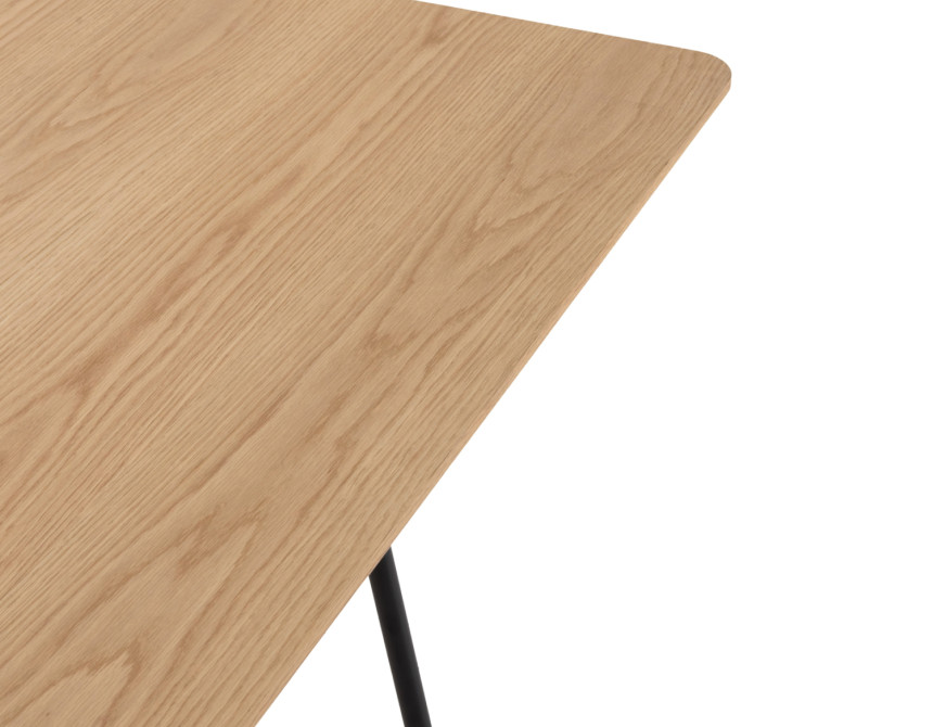 ΤΡΑΠΕΖΙ ΤΡΑΠΕΖΑΡΙΑΣ TRENK HM9614.01 MDF ΜΕ ΚΑΠΛΑΜΑ ΔΡΥΟΣ ΦΥΣΙΚΟ-ΜΑΥΡΟ ΜΕΤΑΛΛΟ 120x120x75Υεκ.